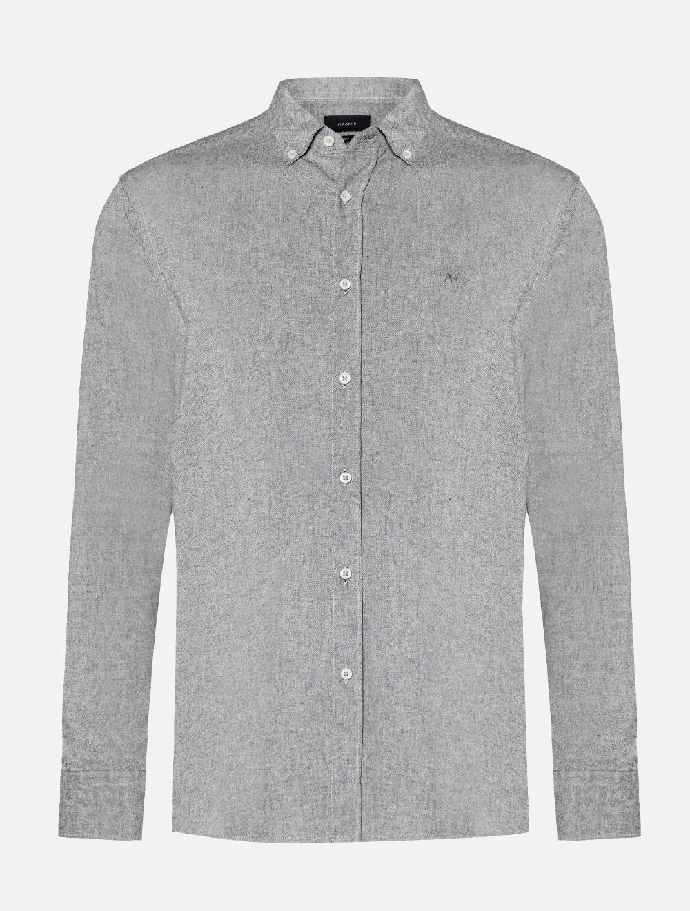 Camisa Aramis Masculina Slim Oxford Planalto Cinza Escuro