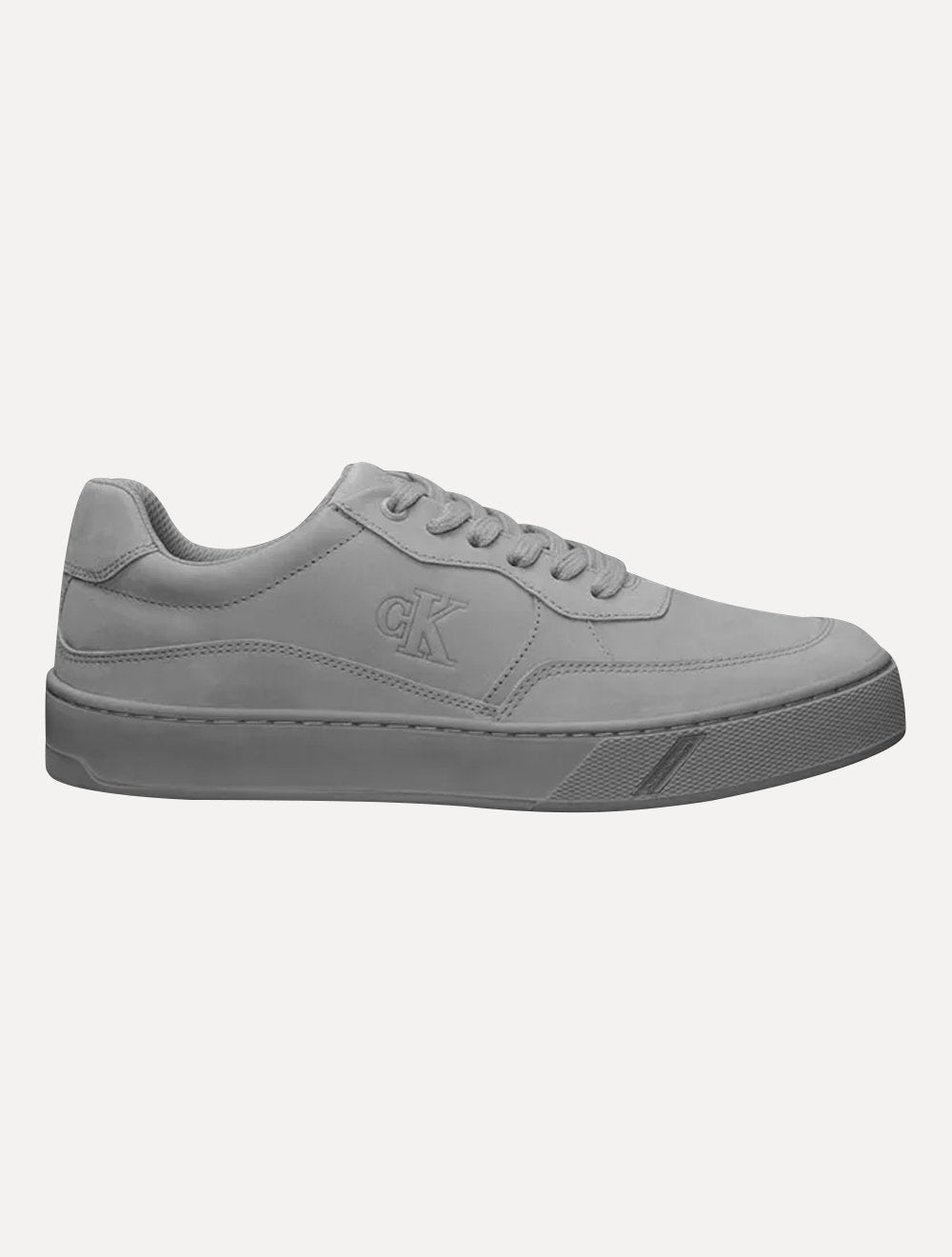 Tênis Calvin Klein Jeans Masculino Palito Side Nobuck Cinza