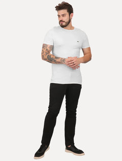 Camiseta Lacoste Masculina Jersey Pima Cotton Branca