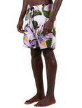 Bermuda Osklen Masculina D'Água Surf Aguapé Light Big Rosa Off-White