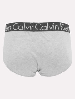Cueca Calvin Klein Brief Cotton Stretch C11.03 CZ05 Preta e Cinza Pack 2UN