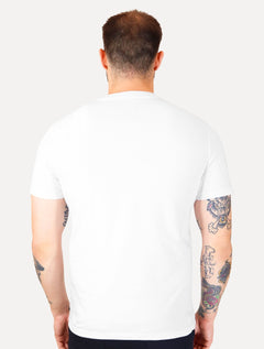 Camiseta Calvin Klein Jeans Masculina Sustainable Sleeve Tag Branca