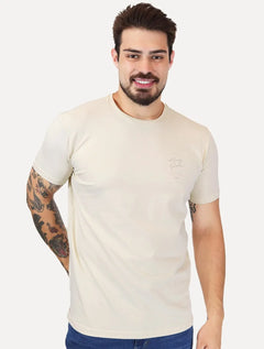 Camiseta King & Joe Masculina Flex Across The Road Areia