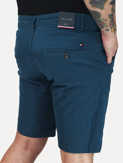 Bermuda Tommy Hilfiger Masculina de Sarja Stretch Azul Cobalto