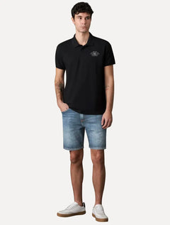 Bermuda Calvin Klein Jeans Masculina 5 Pockets Azul Médio