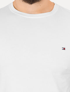 Camiseta Tommy Hilfiger Masculina Slim Fit Essential Stretch Branca