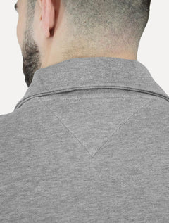 Moletom Tommy Hilfiger Masculino Essential Terry Half Zip Cinza Mescla