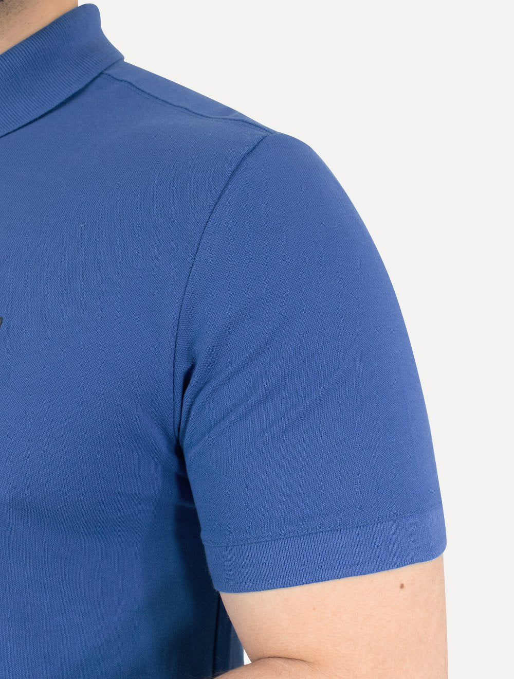 Polo Tommy Jeans Masculina Regular Flag Badge Azul Royal