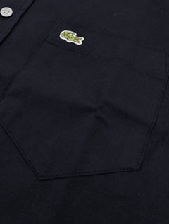 Camisa Lacoste Masculina Regular Fit Oxford Classic Azul Marinho