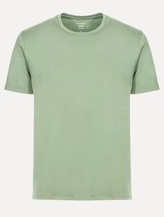 Camiseta Aramis Masculina Basic Lisa Mono Icon Verde Menta