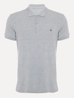 Polo Dudalina Essentials Extra Cotton Gray Icon Cinza Mescla