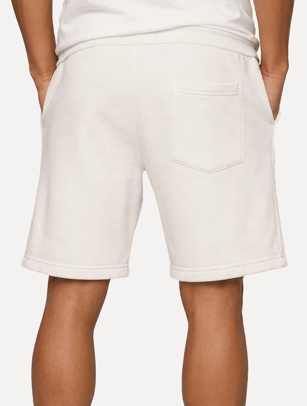 Bermuda John John Masculina Moletom Embossed Logo Off White