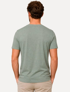 Camiseta Dudalina Masculina Essentials Modal Logo Verde Medio