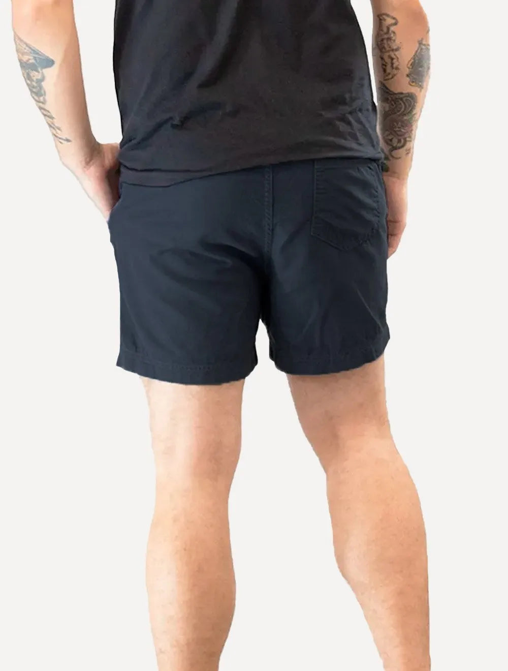 Short Calvin Klein Masculino Jeans Color Cós Elástico Azul Marinho