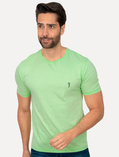Camiseta Aleatory Masculina Dark Grey Icon Verde Menta