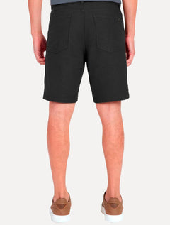 Bermuda Aramis Masculina Five Pockets Linen Like Preta