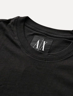 Camiseta Armani Exchange Masculina Regular Fit Pocket AX Logo Preta