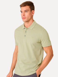 Polo Dudalina Masculina Piquet Essential Color Verde Claro