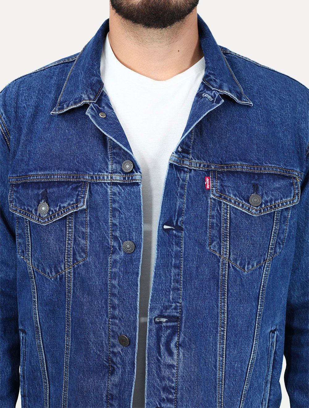 Jaqueta Levis Jeans Masculina Trucker Relaxed Azul Escuro A57820104