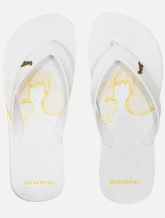 Chinelo Reserva Masculino Pica-Pau Waves Branco