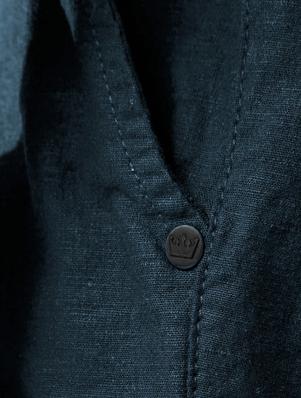 Bermuda Osklen Masculina Sarja Cotton Blithe Azul Escuro
