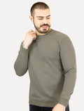 Moletom Masculino Crewneck Liso Verde