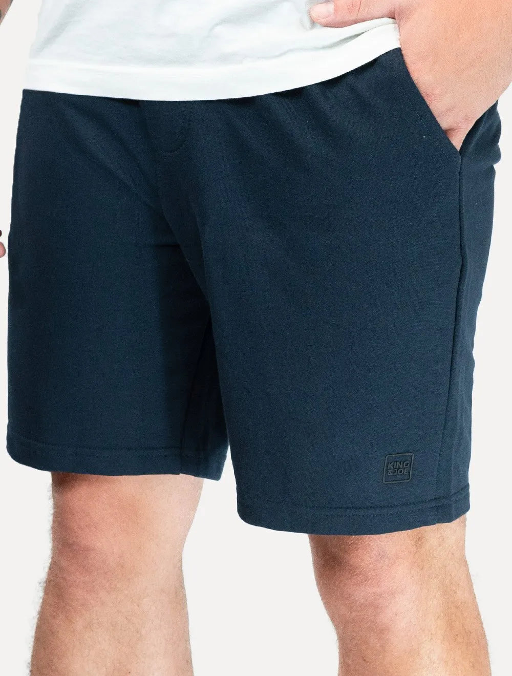 Bermuda King & Joe Masculina Moletom Comfort Logo Rubber Azul Marinho