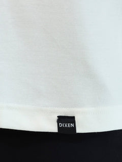 Camiseta Dixen Over Recorte Estruturado na Manga Branca