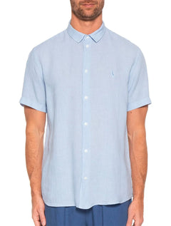 Camisa Reserva Masculina Manga Curta Nova Paraty Azul Médio