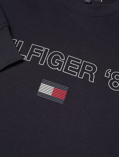 Moletom Tommy Hilfiger Masculino Crewneck '85 Silk Azul Marinho