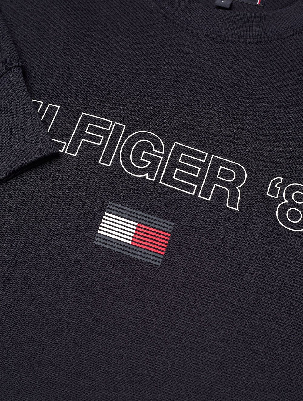 Moletom Tommy Hilfiger Masculino Crewneck '85 Silk Azul Marinho