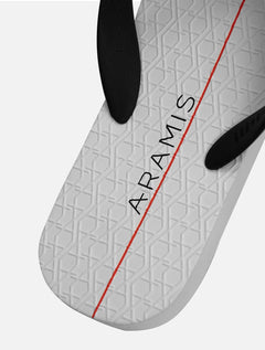 Chinelo Aramis Masculino ARM1141 Logo Sash Branco