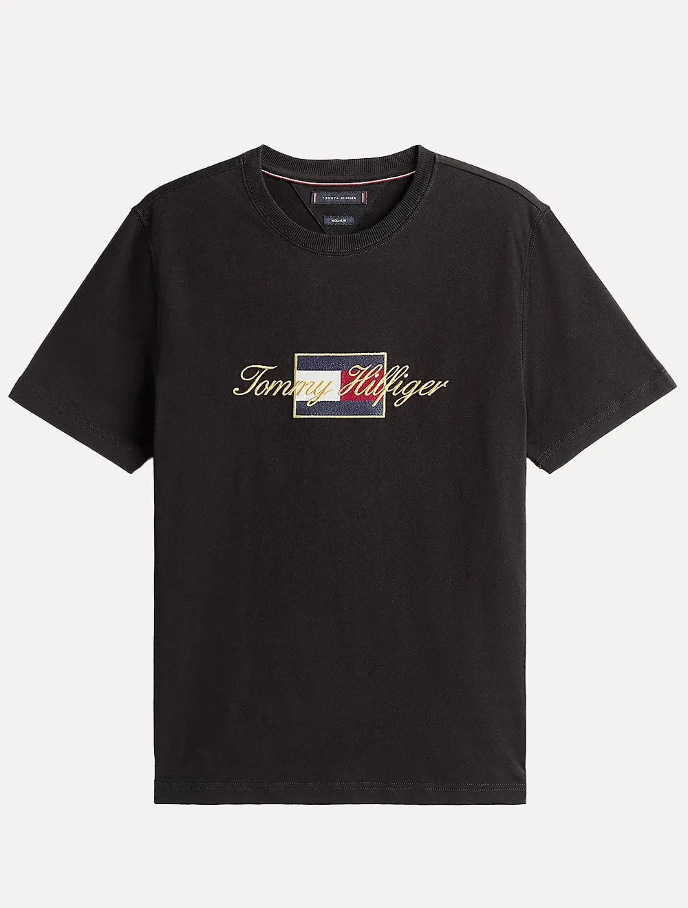 Camiseta Tommy Hilfiger Masculina Icon Gold Preto