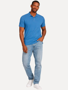 Polo Aramis Masculina Basic Piquet Mono Azul