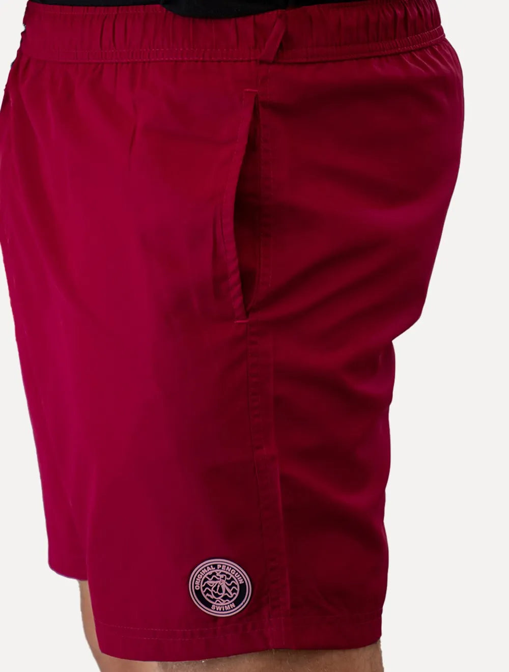 Short Original Penguin Masculino D'Água Basic Patch Vermelho