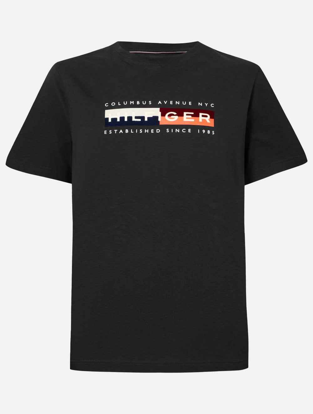 Camiseta Tommy Hilfiger Masculina Colour Block Graphic Preta