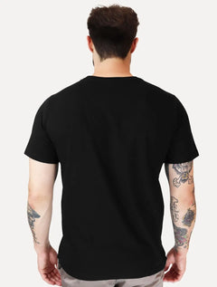 Camiseta Dudalina Masculina Regular Silk Grey Threads Preta