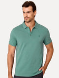 Polo Dudalina Masculina Piquet Essential Color Verde Petróleo
