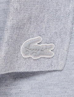 Polo Lacoste Masculina Regular Piquet Sport Sail Print Cinza Mescla
