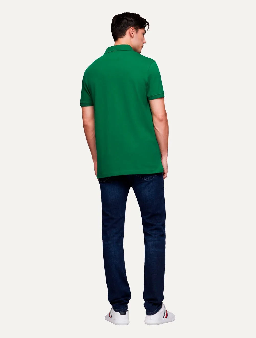 Polo Tommy Hilfiger Masculina Regular Piquet 1985 Nouveau Verde