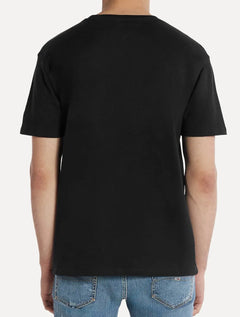 Camiseta Tommy Jeans Masculina Core Linear Gold Logo Preta