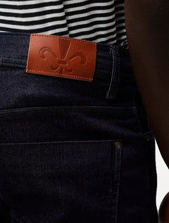 Calça Dudalina Jeans Masculina Slim Stretch Five Pockets Azul Escuro