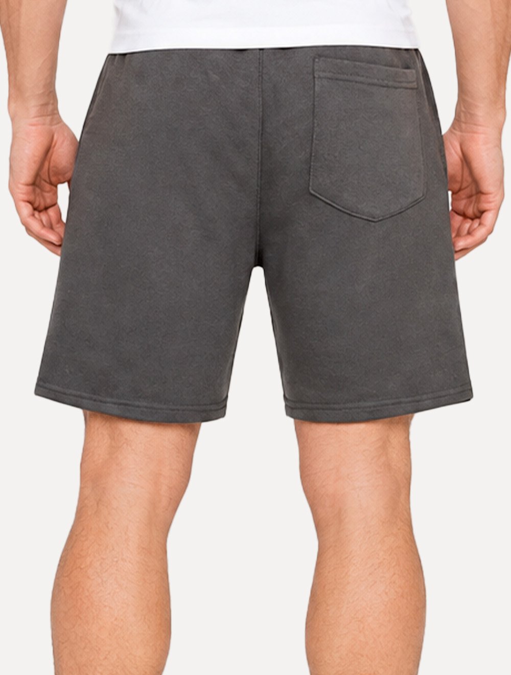Bermuda John John Masculina Moletom New Basic Cinza Escuro