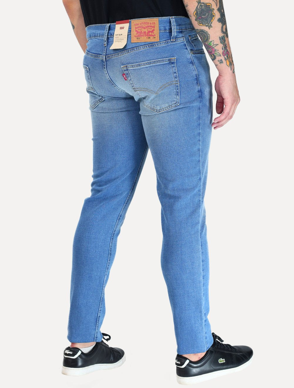 Calça Levis Jeans Masculina 511 Slim Light Blue Média