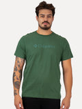 Camiseta Columbia Masculina Regular Logo Branded Shadow Verde