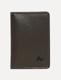 Carteira Aramis Masculina Couro Slim Basic Vertical Marrom Café