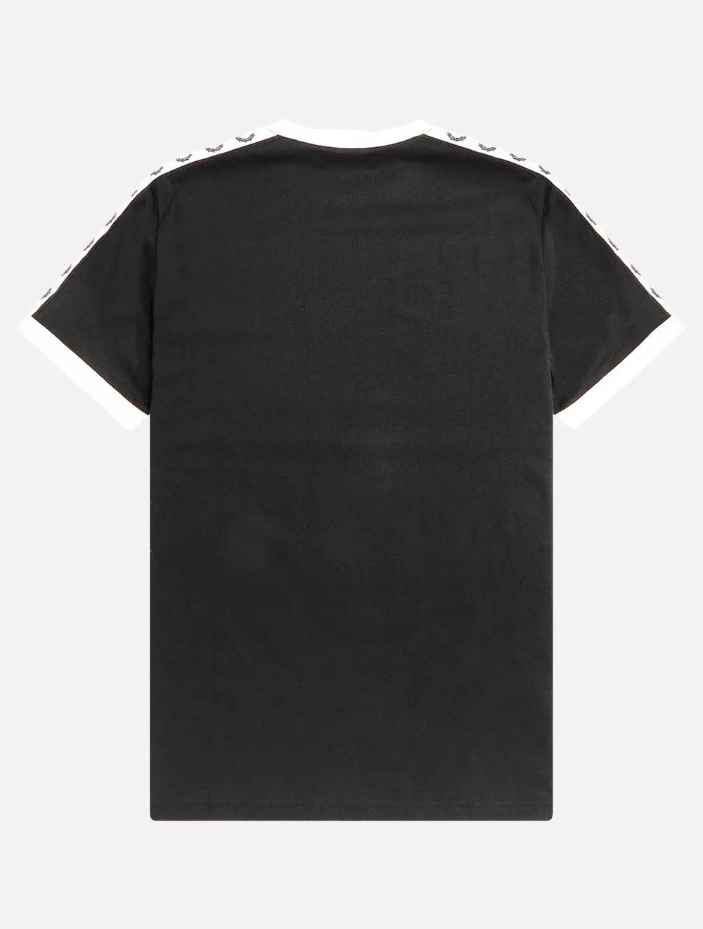 Camiseta Fred Perry Masculina Regular Taped Ringer Preta