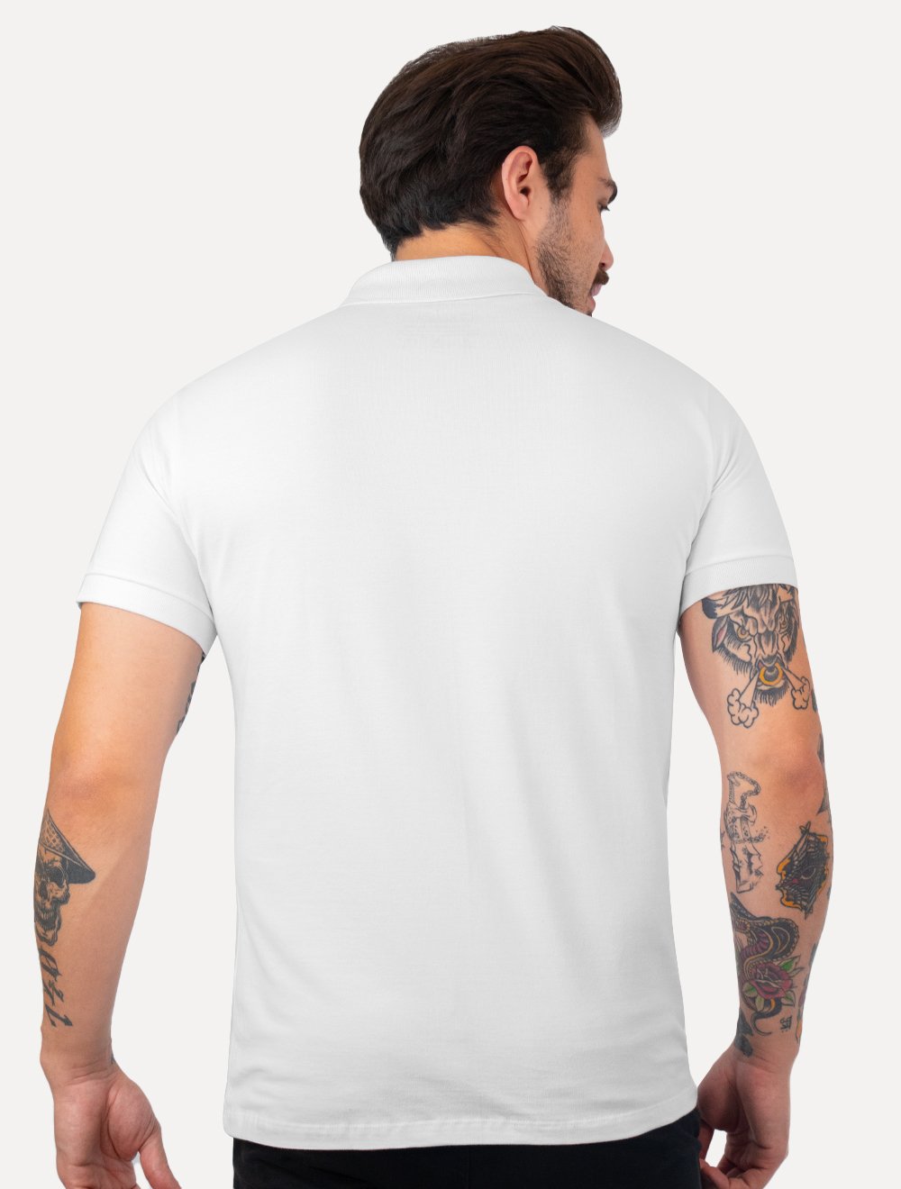 Polo Colcci Masculina Piquet Red Logo Branca