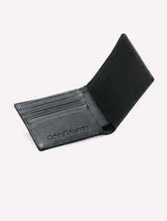 Carteira Calvin Klein Jeans Masculino Couro CKJ Est 1978 Full Preta