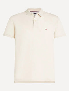 Polo Tommy Hilfiger Masculina Regular Piquet 1985 Off-White